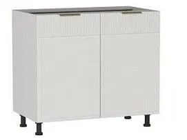 Стол 2-х дверный С-90, Берта (900*528*820) Экокожа Белый, 25310