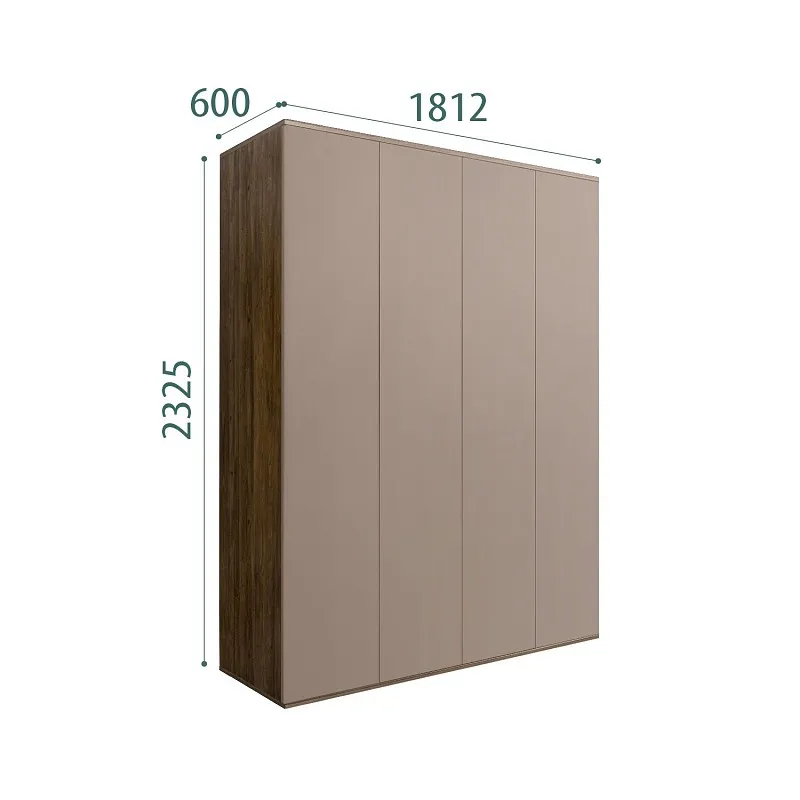 Шкаф 4-х дверный Bogemia Woodline Air (Мокка) БМШ2/4(0)