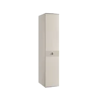 Шкаф 1-но дверный Римини СОЛО (Слоновая кость/Серебро) РМШ2/1(s)