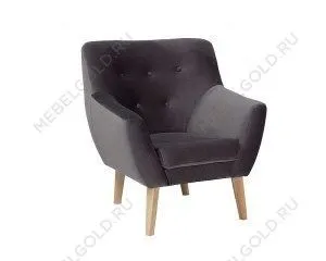 Кресло Signal NORDIC 1 Velvet Bluvel 14 (серый)