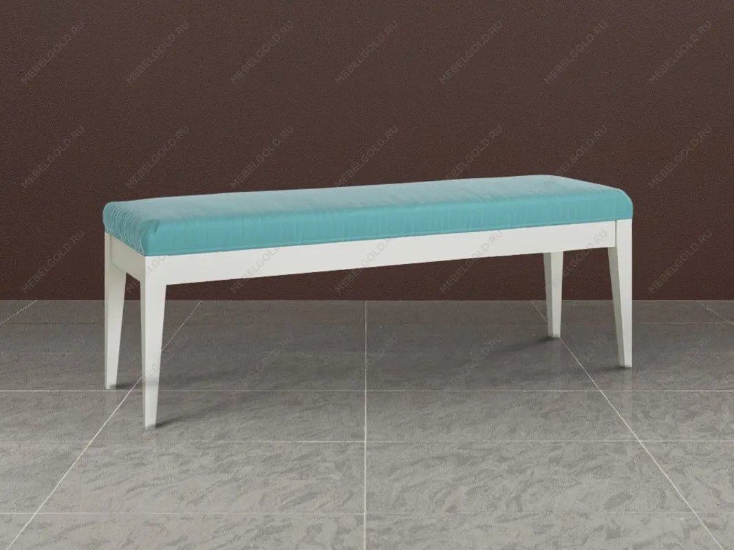 Банкетка Manhattan (Молочный - 08 Микровелюр Зеленый) | изображение 1