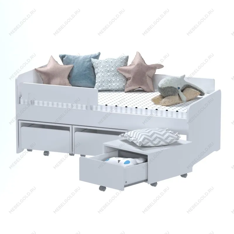 ПИКСИ бортик для кровати 73,5х15х2,2, робкий подснежник | изображение 5