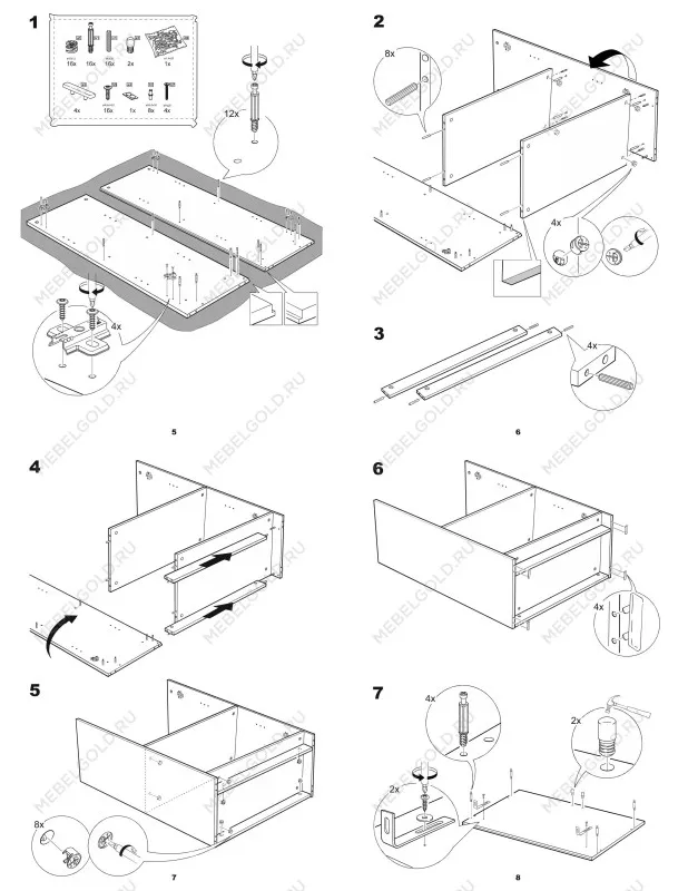 Тумба Сириус, 2 двери со стеклом, 78х41х124 см, белая | изображение 15