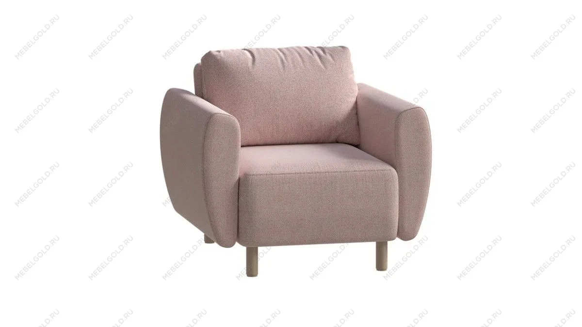 Кресло для отдыха ТУЛИСИЯ, 90х86х70 см, пастельно-розовый