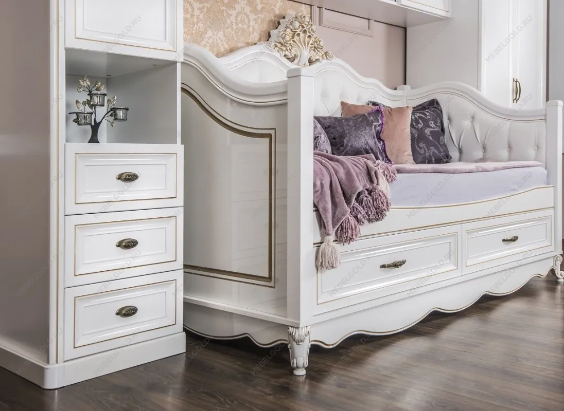 Диван кровать Натали белый глянец | изображение 6