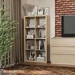 Стеллаж Фора, 8 полок, 77х147х38 см, дуб беленый | изображение 3