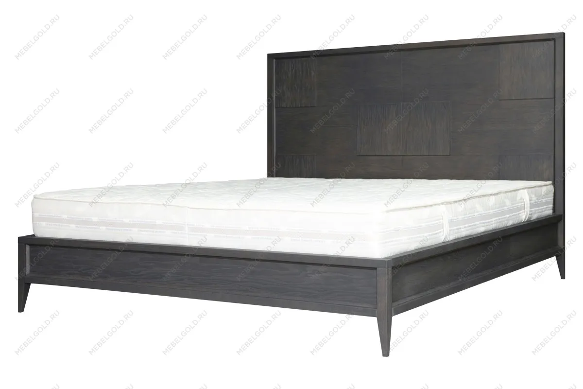 Кровать двуспальная Сидней 180х200, дуб графит | изображение 1