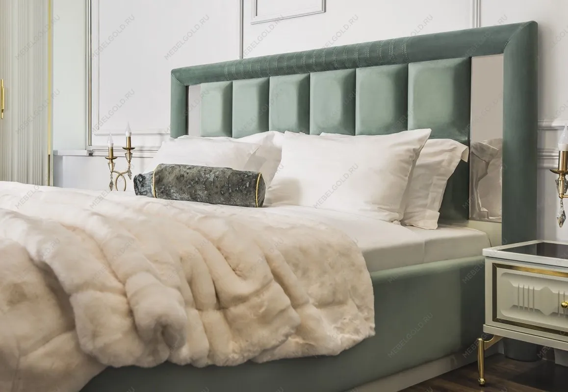 Кровать Замира 180x200 см оливковый | изображение 10