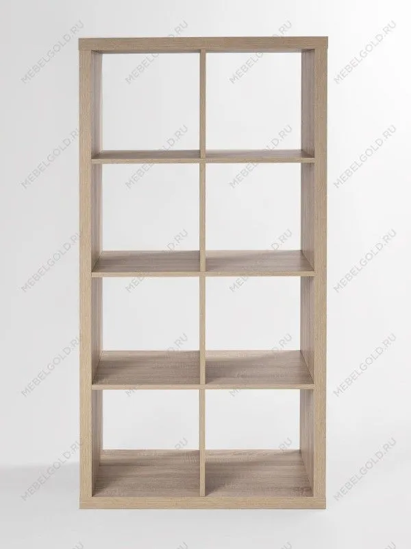 Стеллаж Фора, 8 полок, 77х147х38 см, дуб беленый | изображение 4