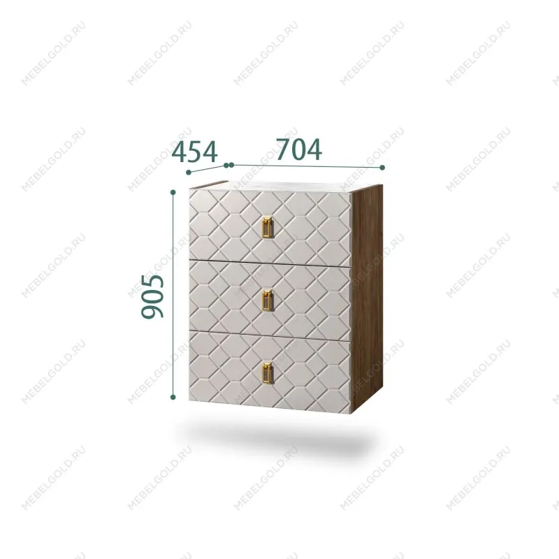 Комод Bogemia Woodline Fly Fa (Шелк) (Novabuk/Золото) БМКМ-1