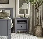 САГА тумба прикроватная серая | изображение 5