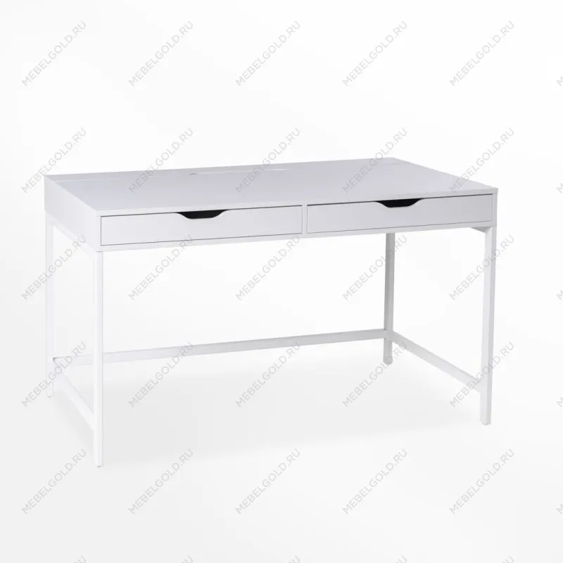 ИНГАР Д 132 стол письменный 132x58x76, белый
