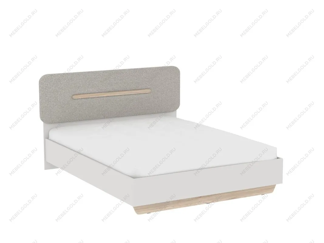 Кровать 1600 с темной мягкой вставкой и подъемным механизмом, Аврора (1756*2063*1049) Дуб Мария/Кашемир | изображение 1