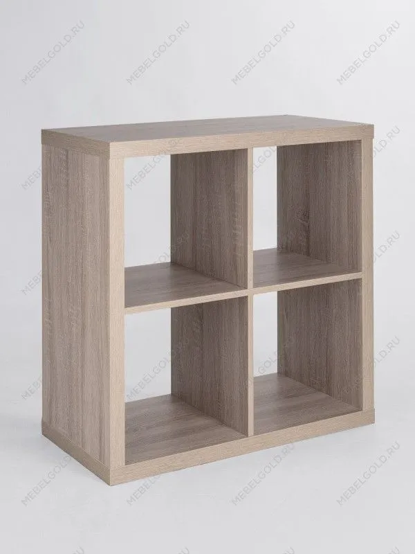 Стеллаж Фора, 4 полки, 77х77х38 см, дуб беленый | изображение 5