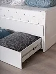 Кровать раздвижная Сириус, с ящиками, 80х200/160х200 см, белая | изображение 4