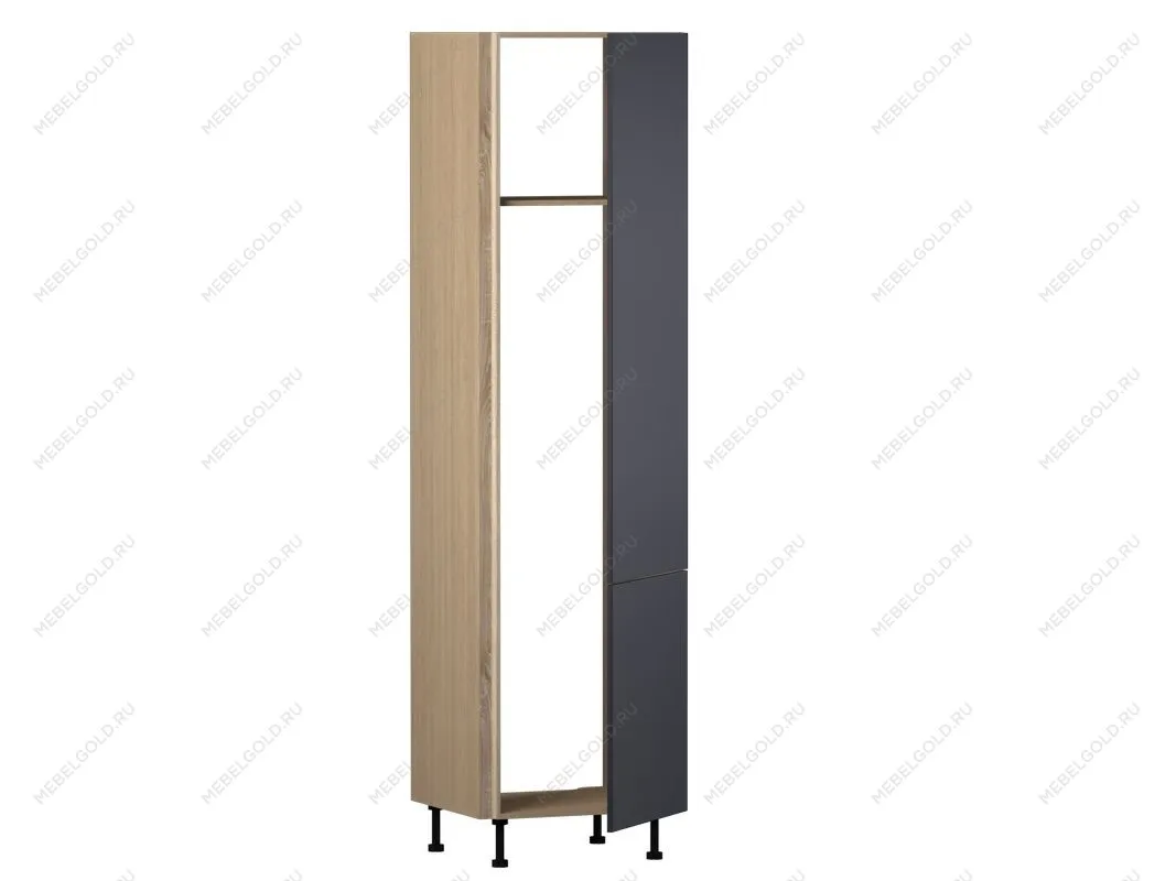 Пенал ПХ, Женева (642*586*2456) Дуб Палермо/Синий матовый, 22537 | изображение 2