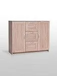 Тумба Сириус, 2 двери и 3 ящика, 117х41х95 см, дуб сонома | изображение 6