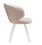 Стул DikLine 249 поворотный, B03 BEIGE, ножки белые | изображение 3