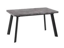 Стол Leon Lux Radial-180 раздвижной (Дымчатая керамика/черный) 180(240)х95