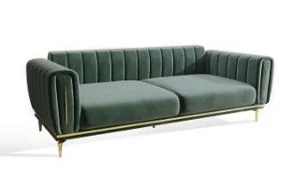 Диван Замира 3х местный оливковый