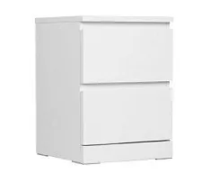 МАЛЬМ / VARMA Тумба прикроватная ИКЕА / IKEA 2, 40x54.8x40, пигмент, белый