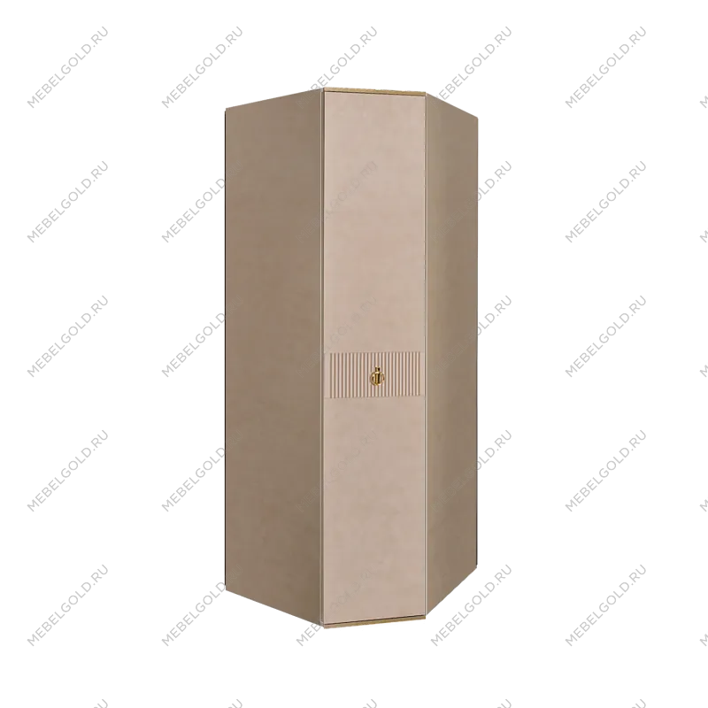 Шкаф угловой Римини СОЛО (Латте/Золото) РМШУ2/1(s)