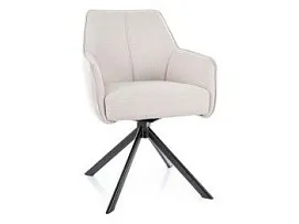 Стул кухонный Signal NOTTI Brego 22 поворотный (светло-бежевый/черный)