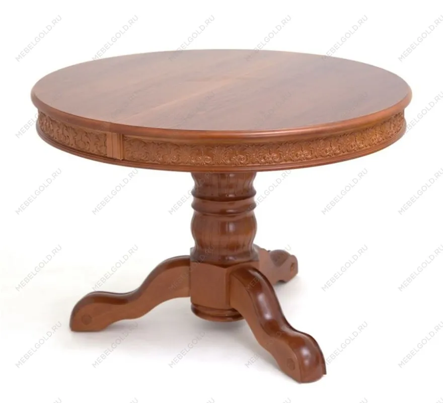Стол круглый Милорд (110х160) Орех