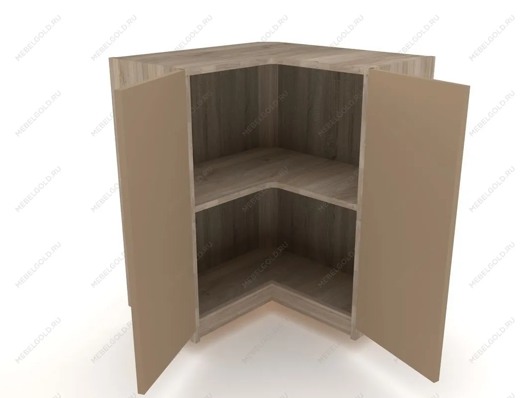 Шкаф угловой ШУГ-60, Оттава (600*600*720) Дуб Мария/Бежевый, 22235 | изображение 2