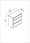 м. Марьина Роща - КАСТОР (KULLEN) комод ИКЕА / IKEA 3 ящика Дуб Венге | изображение 2