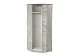 Шкаф угловой 2300, Денвер (879*879*2300) Риббек серый, 11731 | изображение 1