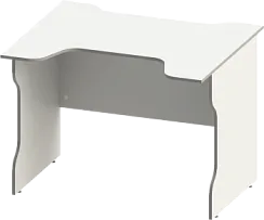 Стол компьютерный Вардиг, 100х75х82 см, белый/серый