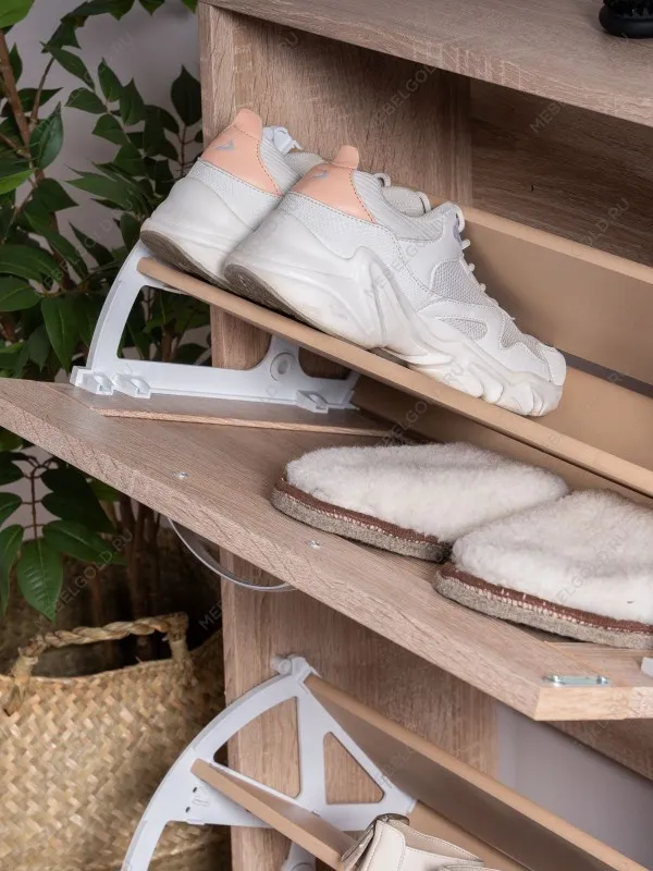 Обувница Сириусс 2 откидными ящиками, 60 х 25 х 89 см, ЛДСП, дуб сонома | изображение 3