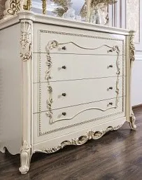 Комод Джоконда крем глянец (спальня)