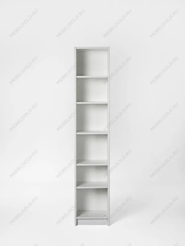 Стеллаж Варма, 6 полок, 38х198х28 см, белый | изображение 6