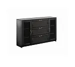 БРИМНЭС / СИРИУС тумба ИКЕА / IKEA 2 двери со стеклом и 3 ящика 156х95 Дуб Венге | изображение 3