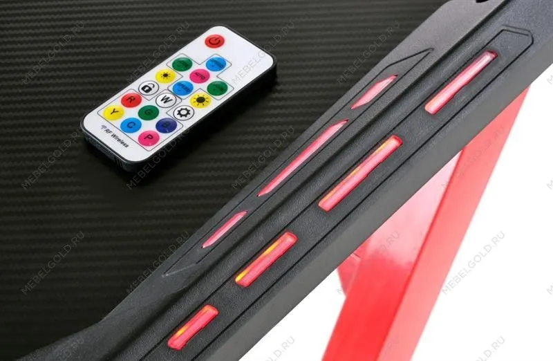 Стол компьютерный HALMAR B49 (красный/черный) | изображение 3