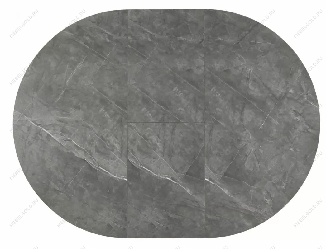 Стол обеденный Signal ANGEL II 120 (эффект серого мрамора/черный) | изображение 4