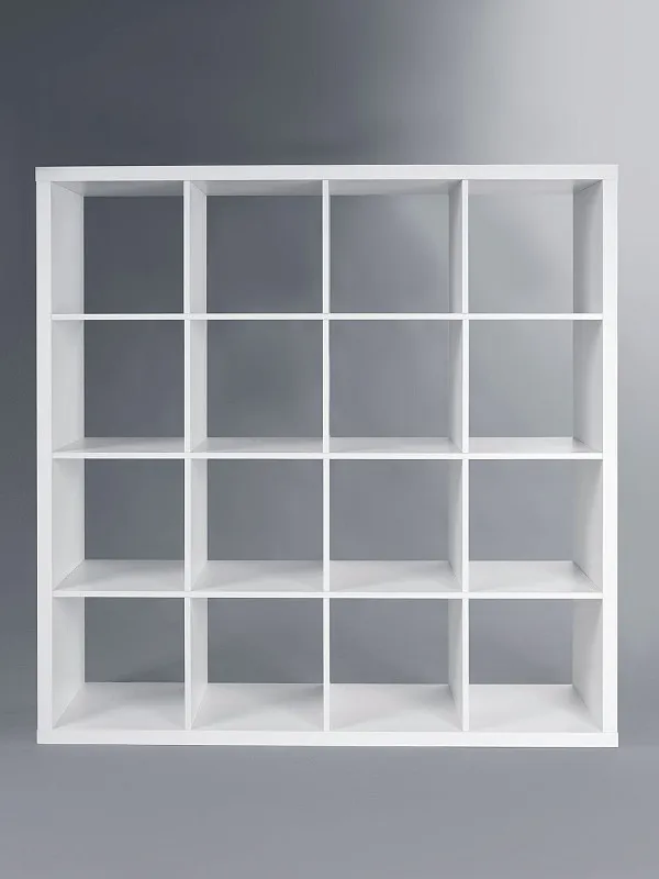 Стеллаж Фора, 16 полок, 147x147х38 см, белый | изображение 5