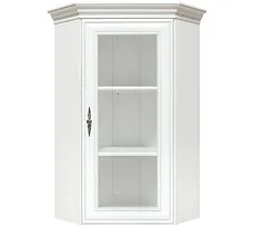 Шкаф верхний с витриной Кентаки NADN1W белый - Выставка Лобня