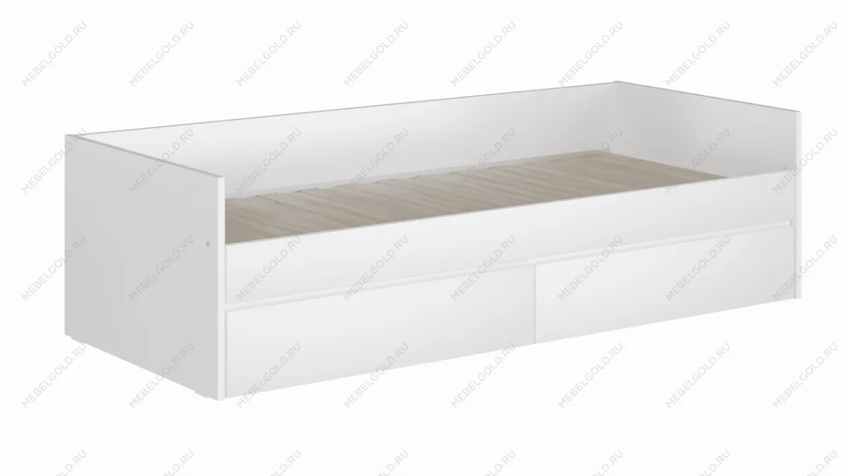 КАСТОР (KULLEN) кровать раздвижная ИКЕА / IKEA 80х200 белая | изображение 1