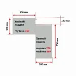 Угловой модуль гардероба МАКС, 50х36х233 см, серый | изображение 4