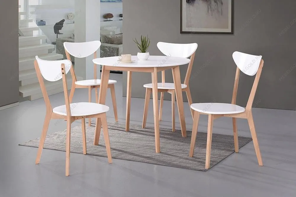 Стол обеденный раскладной BOSCO Бук, Белый | изображение 4