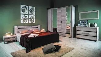 Мебель Мале (Дуб галифакс белый)