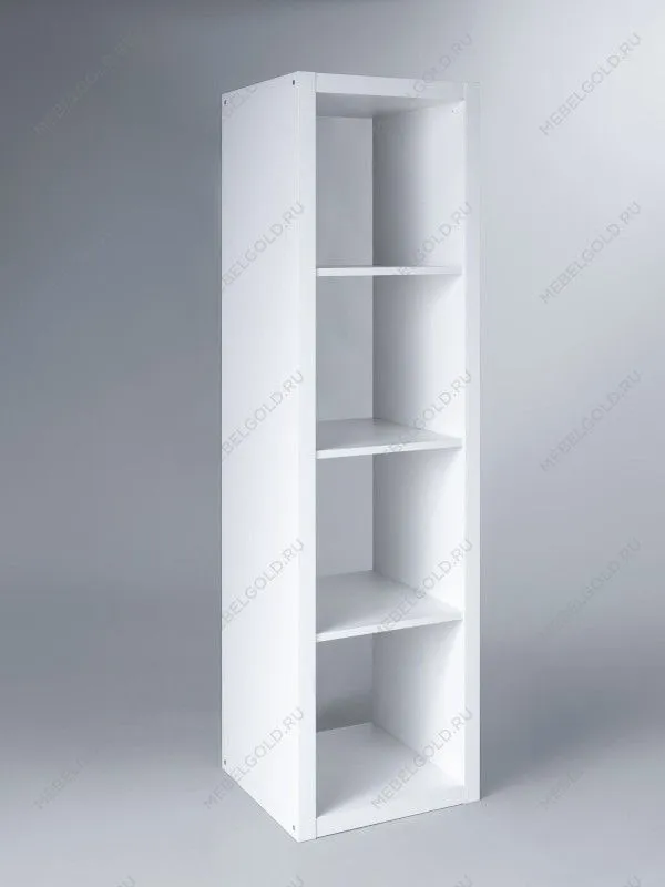 Стеллаж Фора, 4 полки, 147x42х38 см, белый | изображение 6