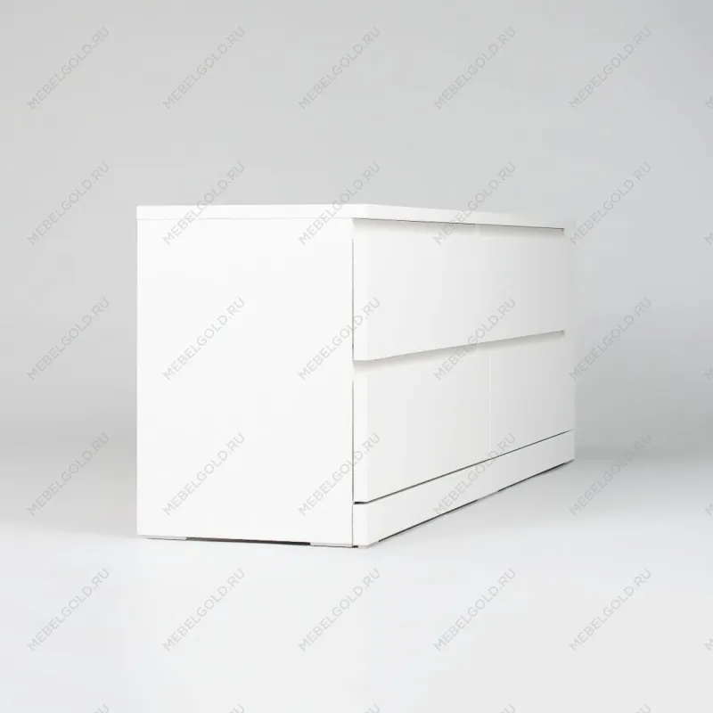 Комод Варма, 4 ящика, горизонтальный, 160х54х40 см, эмаль белая | изображение 9