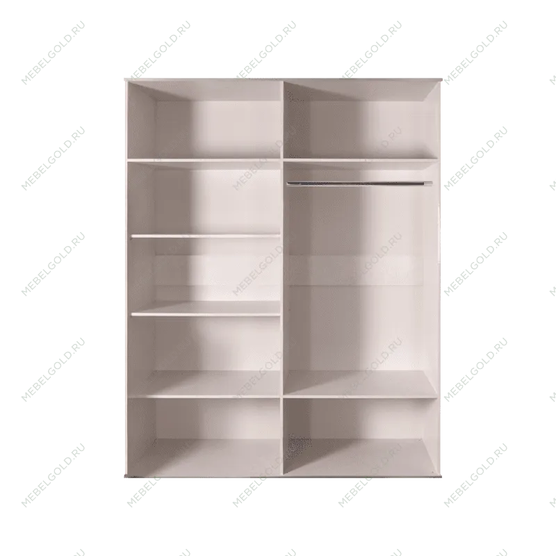 Шкаф 4-х дв. для платья и белья Диора слоновая кость/золото ДШ2/4 | изображение 1