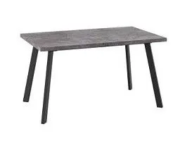 Стол раздвижной Бьерн-140 (Дымчатая керамика/Чёрный) 140(180)х85