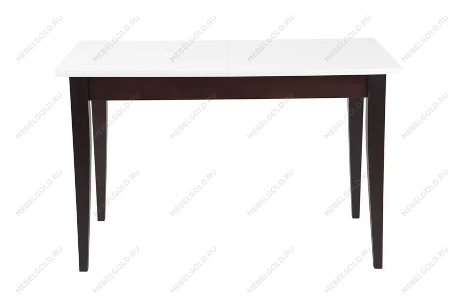 Стол Квадро (1200*700+300/цвет столешницы Белый/цвет ножек Венге) | изображение 1