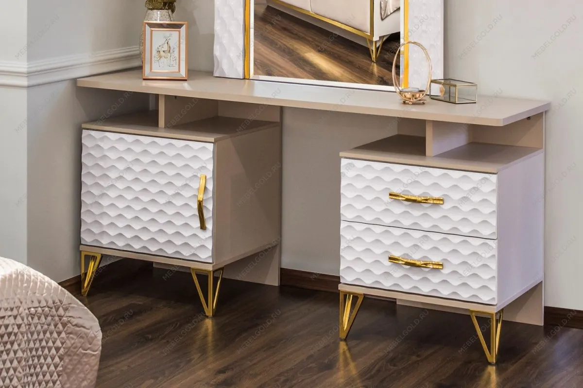 Туалетный столик Лара белый глянец | изображение 1